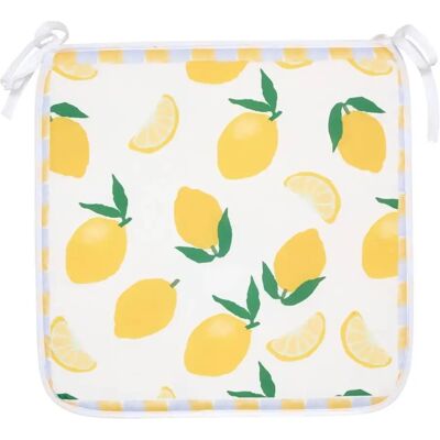 ATMOSPHERA Galette de Chaise Citrons Fruity 39x39cm Jaune - Publicité ATMOSPHERA Galette de Chaise Citrons Fruity 39x39cm Jaune - Publicité
