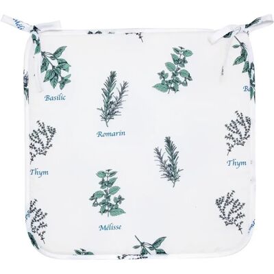 ATMOSPHERA Galette de Chaise Garrigue 39x39cm Blanc - Publicité ATMOSPHERA Galette de Chaise Garrigue 39x39cm Blanc - Publicité
