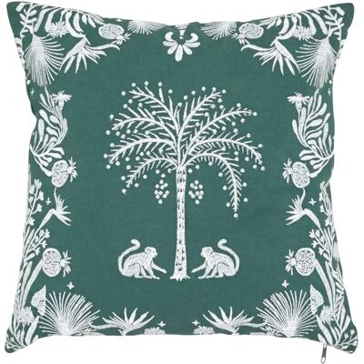ATMOSPHERA Coussin Déco Brodé The Palm Resort 45x45cm Vert - Publicité ATMOSPHERA Coussin Déco Brodé The Palm Resort 45x45cm Vert - Publicité