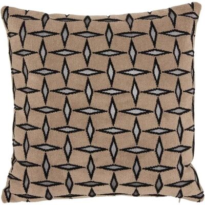 ATMOSPHERA Coussin Déco Jacquard Diamant 40x40cm Marron - Publicité ATMOSPHERA Coussin Déco Jacquard Diamant 40x40cm Marron - Publicité