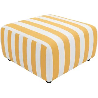 Casanova Pouf tissu rayé Jaune - Publicité Casanova Pouf tissu rayé Jaune - Publicité