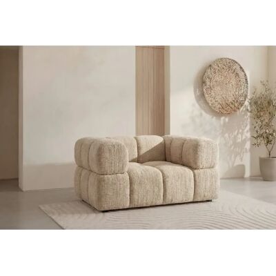 Casanova Fauteuil tissu chenille Bleu - Publicité Casanova Fauteuil tissu chenille Bleu - Publicité