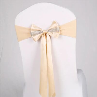 Wewoo Ceinture pour Chaise Élastique - Champagne - Publicité Wewoo Ceinture pour Chaise Élastique - Champagne - Publicité