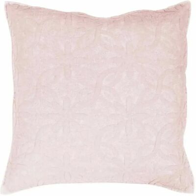 Paris Prix Housse de Coussin Florette - Rose - 60x60CM - Publicité Paris Prix Housse de Coussin Florette - Rose - 60x60CM - Publicité