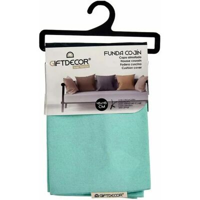 Gift Decor Housse Coussin Turquoise - Publicité Gift Decor Housse Coussin Turquoise - Publicité