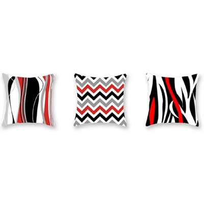 Générique YP Select Housse de coussin Géométrie Rouge 45x45 cm - Publicité Générique YP Select Housse de coussin Géométrie Rouge 45x45 cm - Publicité