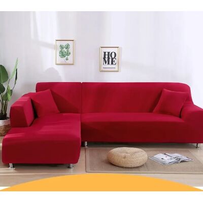 Wewoo Housse de canapé Set Sofa Rouge - Publicité Wewoo Housse de canapé Set Sofa Rouge - Publicité