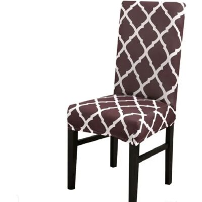 Wewoo Housse de chaise - Café - Publicité Wewoo Housse de chaise - Café - Publicité
