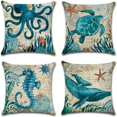 Générique Housse de coussin sous-marin - 4 pièces - Publicité Générique Housse de coussin sous-marin - 4 pièces - Publicité