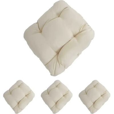 MENDLER Coussins Dublino Beige - 4 pièces 38x41cm intérieur/extérieur - Publicité MENDLER Coussins Dublino Beige - 4 pièces 38x41cm intérieur/extérieur - Publicité