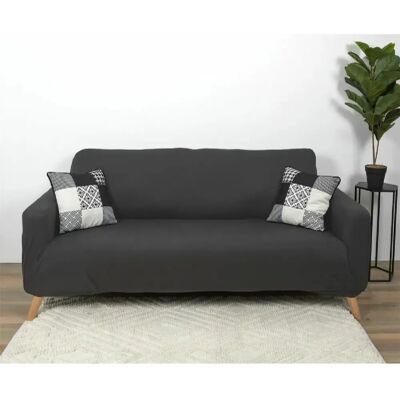 Housse grise pour canapé 3 places - Home Deco Factory - Publicité Housse grise pour canapé 3 places - Home Deco Factory - Publicité
