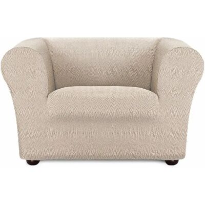 Eysa Housse de fauteuil PREMIUM JAZ - Beige - Publicité Eysa Housse de fauteuil PREMIUM JAZ - Beige - Publicité