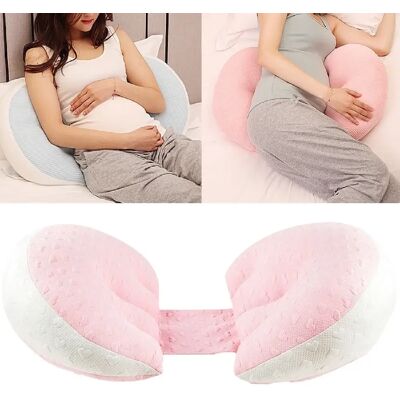 Wewoo Coussin décoratif - 76x13x38 cm - Rose, bleu clair, blanc - Publicité Wewoo Coussin décoratif - 76x13x38 cm - Rose, bleu clair, blanc - Publicité