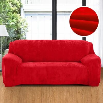 Wewoo Housse de canapé élastique rouge - Publicité Wewoo Housse de canapé élastique rouge - Publicité