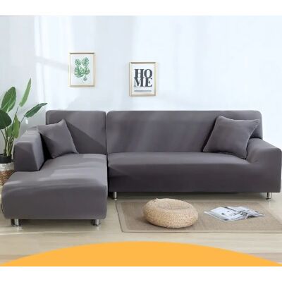 Wewoo Housse de canapé Universel Gris Argenté 190-230 cm - Publicité Wewoo Housse de canapé Universel Gris Argenté 190-230 cm - Publicité