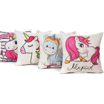 Générique Housse de coussin Licorne 18" - Publicité Générique Housse de coussin Licorne 18" - Publicité