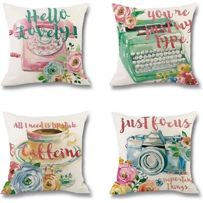 Générique YP Select - Coussin Lin Rose 45x45cm - Publicité Générique YP Select - Coussin Lin Rose 45x45cm - Publicité