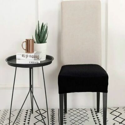 Wewoo Housse de coussin de chaise - Noir - Publicité Wewoo Housse de coussin de chaise - Noir - Publicité