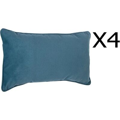 Pegane Lot de 4 coussins - Bleu - Publicité Pegane Lot de 4 coussins - Bleu - Publicité