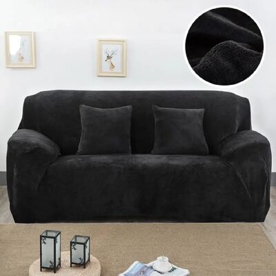 Wewoo Housse de canapé élastique - Noir - Publicité Wewoo Housse de canapé élastique - Noir - Publicité