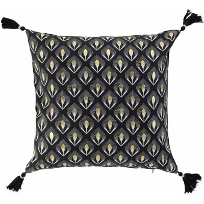 Paris Prix Housse Coussin Noire/Or - Publicité Paris Prix Housse Coussin Noire/Or - Publicité