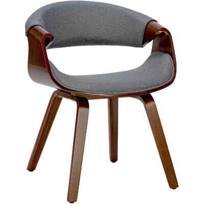 Decoshop26 Fauteuil salle à manger - Gris - Publicité Decoshop26 Fauteuil salle à manger - Gris - Publicité