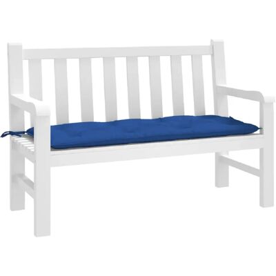 vidaXL Coussin de banc - Bleu 120x50x7 cm - Publicité vidaXL Coussin de banc - Bleu 120x50x7 cm - Publicité