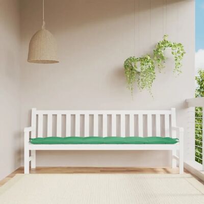 Coussin de banc de jardin vert 200x50x7 cm Tissu Oxford - Banc de jardin - Publicité Coussin de banc de jardin vert 200x50x7 cm Tissu Oxford - Banc de jardin - Publicité