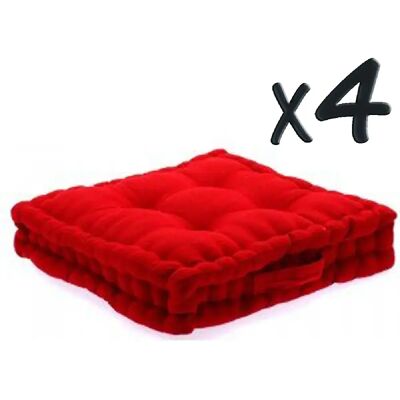 Pegane - 40x40x8 cm - Rouge - Publicité Pegane - 40x40x8 cm - Rouge - Publicité