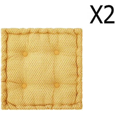 Pegane Otto - 40x40x8 cm - Ocre - Publicité Pegane Otto - 40x40x8 cm - Ocre - Publicité