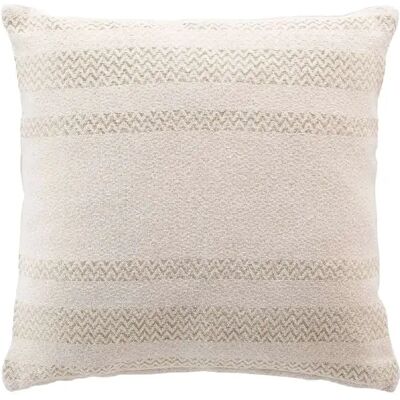 Douceur D'Interieur Coussin déhoussable ALTHA - Coton jacquard - 40 x 40 cm - Ecru - Publicité Douceur D'Interieur Coussin déhoussable ALTHA - Coton jacquard - 40 x 40 cm - Ecru - Publicité