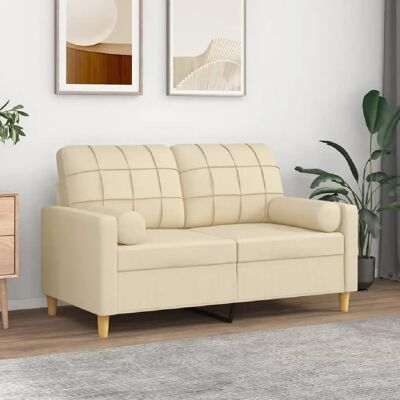 Set de Coussins Décoratifs vidaXL - 2 pcs Crème Ø15x50 cm - Décor - Publicité Set de Coussins Décoratifs vidaXL - 2 pcs Crème Ø15x50 cm - Décor - Publicité