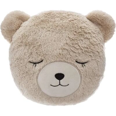 ATMOSPHERA Coussin enfant rond Ourson - Diam 28 cm - Beige - Publicité ATMOSPHERA Coussin enfant rond Ourson - Diam 28 cm - Beige - Publicité