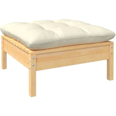 Tabouret de jardin en pin avec coussin - Mobilier modulaire extérieur - Publicité Tabouret de jardin en pin avec coussin - Mobilier modulaire extérieur - Publicité