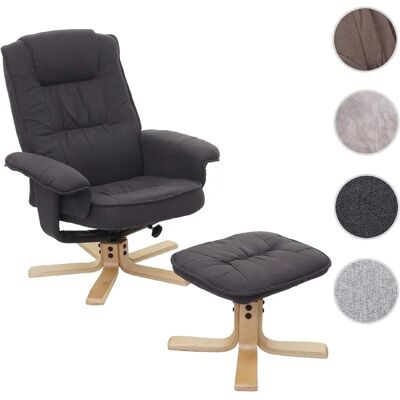 Mendler Fauteuil de relaxation pivotant - Gris foncé - Publicité Mendler Fauteuil de relaxation pivotant - Gris foncé - Publicité