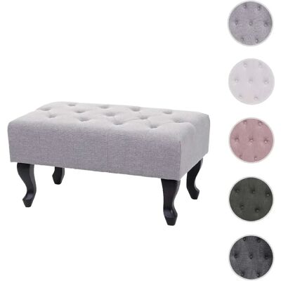 Ottoman gris style victorien Mendler - Ottoman - Publicité Ottoman gris style victorien Mendler - Ottoman - Publicité
