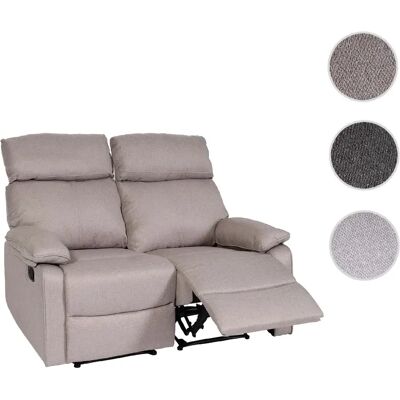 Mendler Fauteuil avec repose-pieds - Gris - Publicité Mendler Fauteuil avec repose-pieds - Gris - Publicité