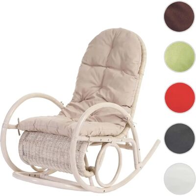 Chaise à balancer MENDLER Esmeraldas - Bois Rétro Classique avec Coussins - Publicité Chaise à balancer MENDLER Esmeraldas - Bois Rétro Classique avec Coussins - Publicité