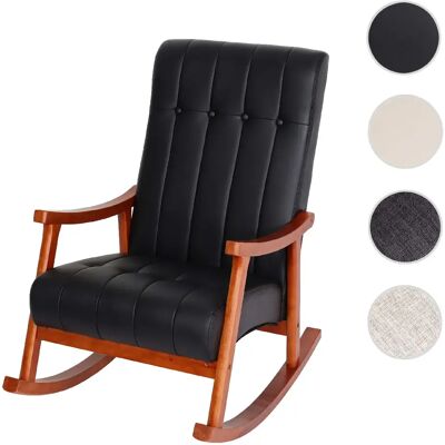 Mendler Fauteuil à bascule - Noir - Publicité Mendler Fauteuil à bascule - Noir - Publicité