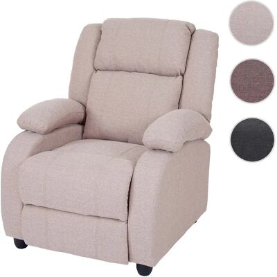 Mendler Fauteuil relax Lincoln - Crème - Publicité Mendler Fauteuil relax Lincoln - Crème - Publicité