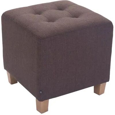 Decoshop26 Pouf capitonné carré - Marron - Publicité Decoshop26 Pouf capitonné carré - Marron - Publicité