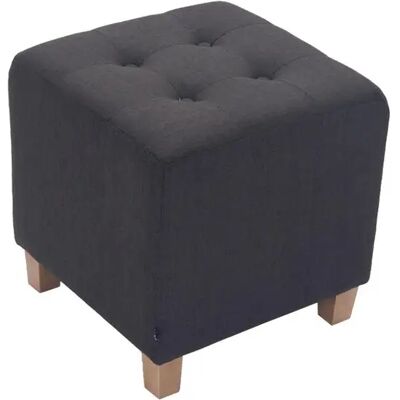 Decoshop26 Pouf repose-pieds - Gris foncé - Publicité Decoshop26 Pouf repose-pieds - Gris foncé - Publicité