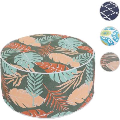 Mendler Pouf gonflable cylindrique - Multicolore - Publicité Mendler Pouf gonflable cylindrique - Multicolore - Publicité