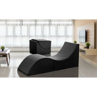 Générique Pouf en simili cuir - Blanc - Publicité Générique Pouf en simili cuir - Blanc - Publicité
