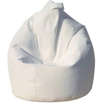 Alter Pouf poire similicuir - Blanc - Publicité Alter Pouf poire similicuir - Blanc - Publicité