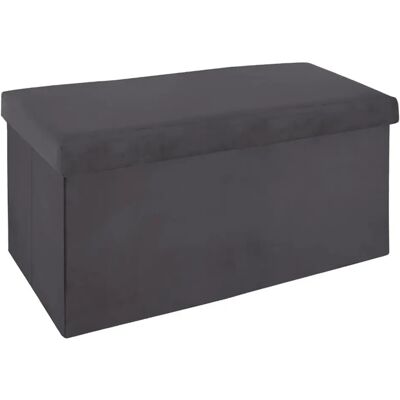 Pegane Pouf pliant double - Gris foncé - Publicité Pegane Pouf pliant double - Gris foncé - Publicité