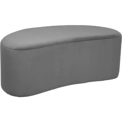 Pegane Banc d'assise velours - Gris foncé - Publicité Pegane Banc d'assise velours - Gris foncé - Publicité
