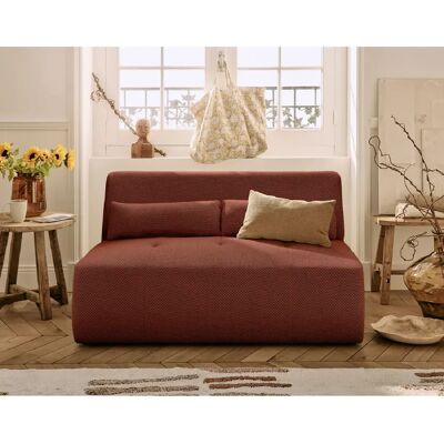 Lisa design Canapé droit Onyx - Terracotta - Publicité Lisa design Canapé droit Onyx - Terracotta - Publicité