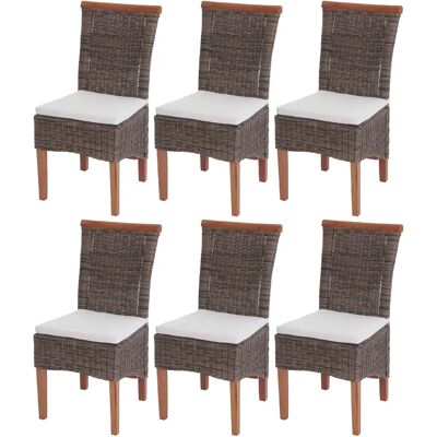 Mendler Savona 97x46x59cm - Ensemble de Chaises en Rotin - Publicité Mendler Savona 97x46x59cm - Ensemble de Chaises en Rotin - Publicité