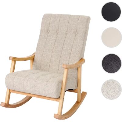Mendler Fauteuil à bascule relax - Crème - Publicité Mendler Fauteuil à bascule relax - Crème - Publicité